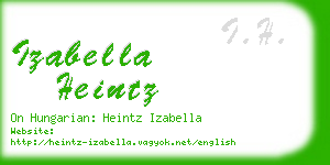 izabella heintz business card